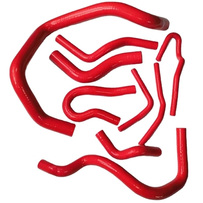 Hot Selling Red/Blue/Black High Temperature Resistance 9 Pieces Silicone Radiator Hose