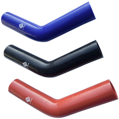 High Temperature Resistance 135 Degree Elbow Truck Heat Resistant Flexible Wire Reinforced Silicone Rubber Hose Tube
