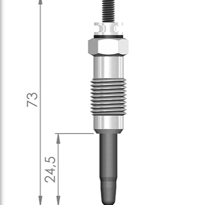 diesel engine 0 250 201 039 two filament glow plug for PEUGEOT with high quality in China OEM standard
