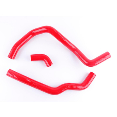 Upper Silicone &amp; Coolant Hose Nylon Red Silicone Radiator Hose For Honda Fit JAZZ L13A L15A i-DSI VTEC GD1 GD3 04-08